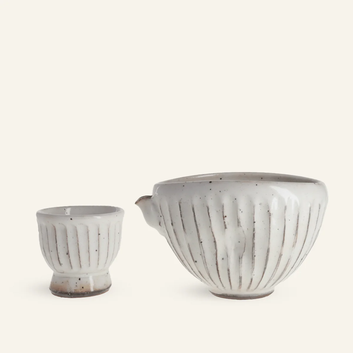 Tasse à saké céramique Minoyaki "konabiki" - Image 2