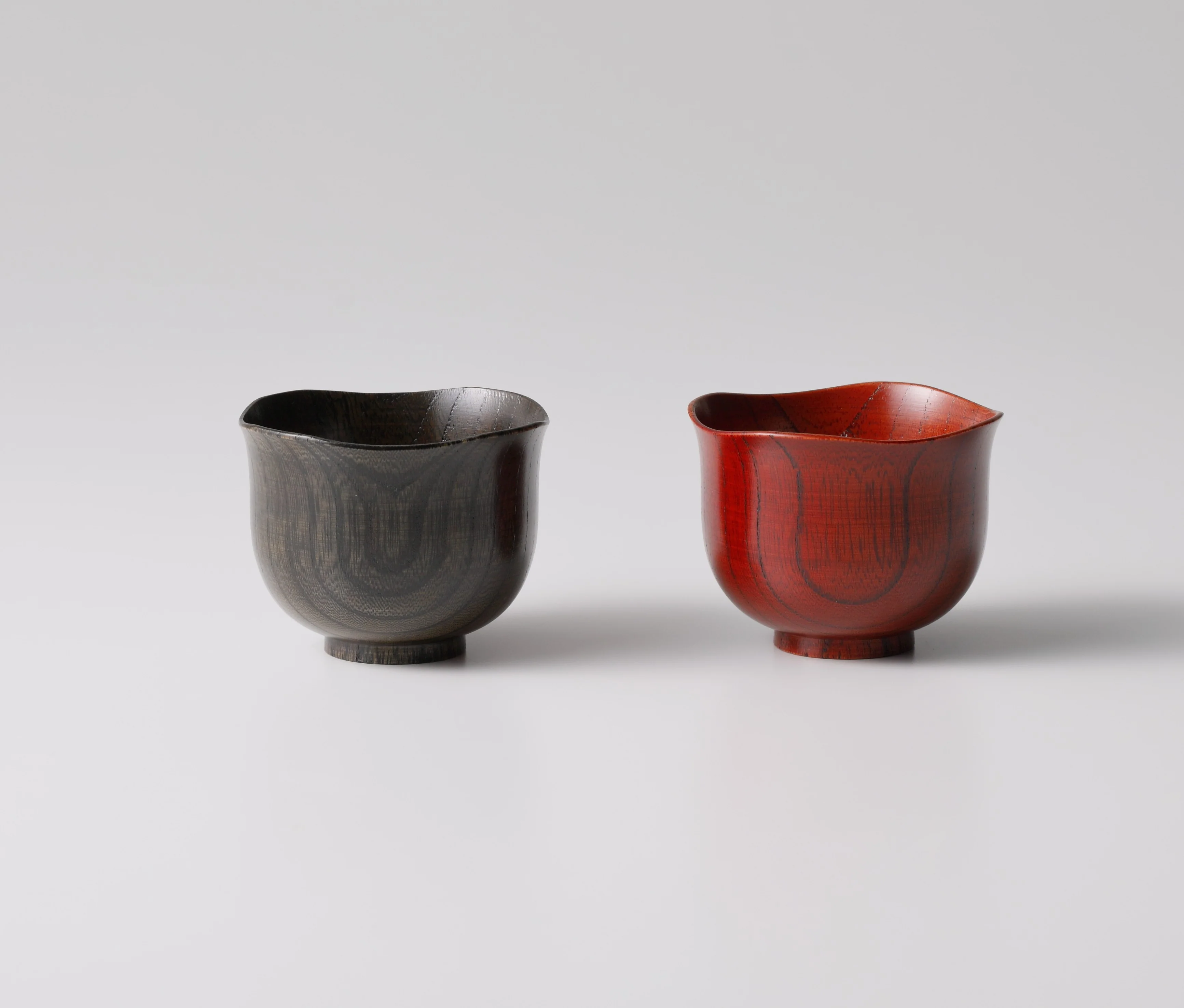 Tasse à saké en bois de zelkova japonais laqué - Image 3