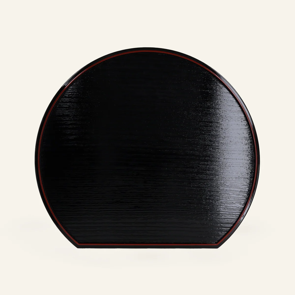 Plateau noir en résine "hangetsu" - Image 2