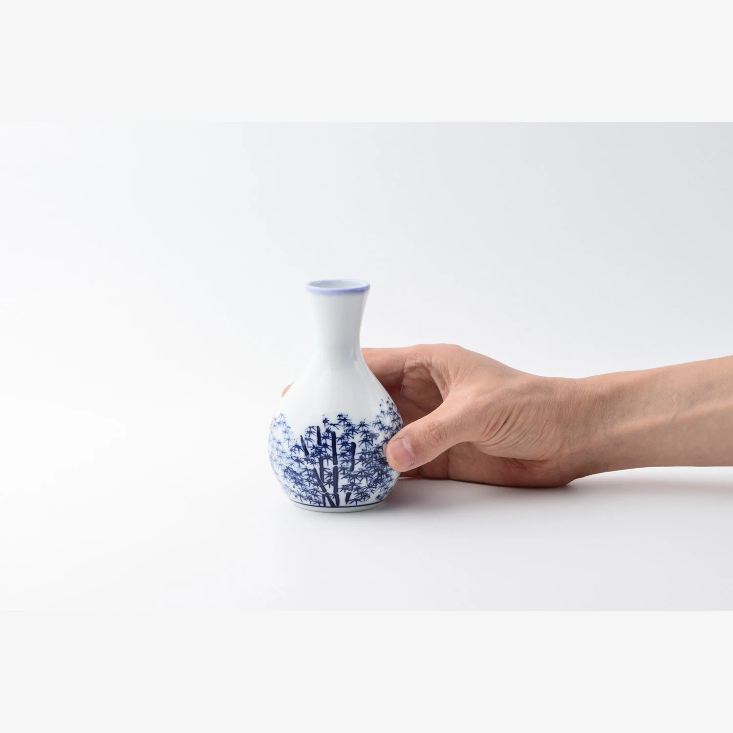 Carafe à saké Tokkuri en porcelaine Hasamiyaki "Wakatake" 175ml - Image 3