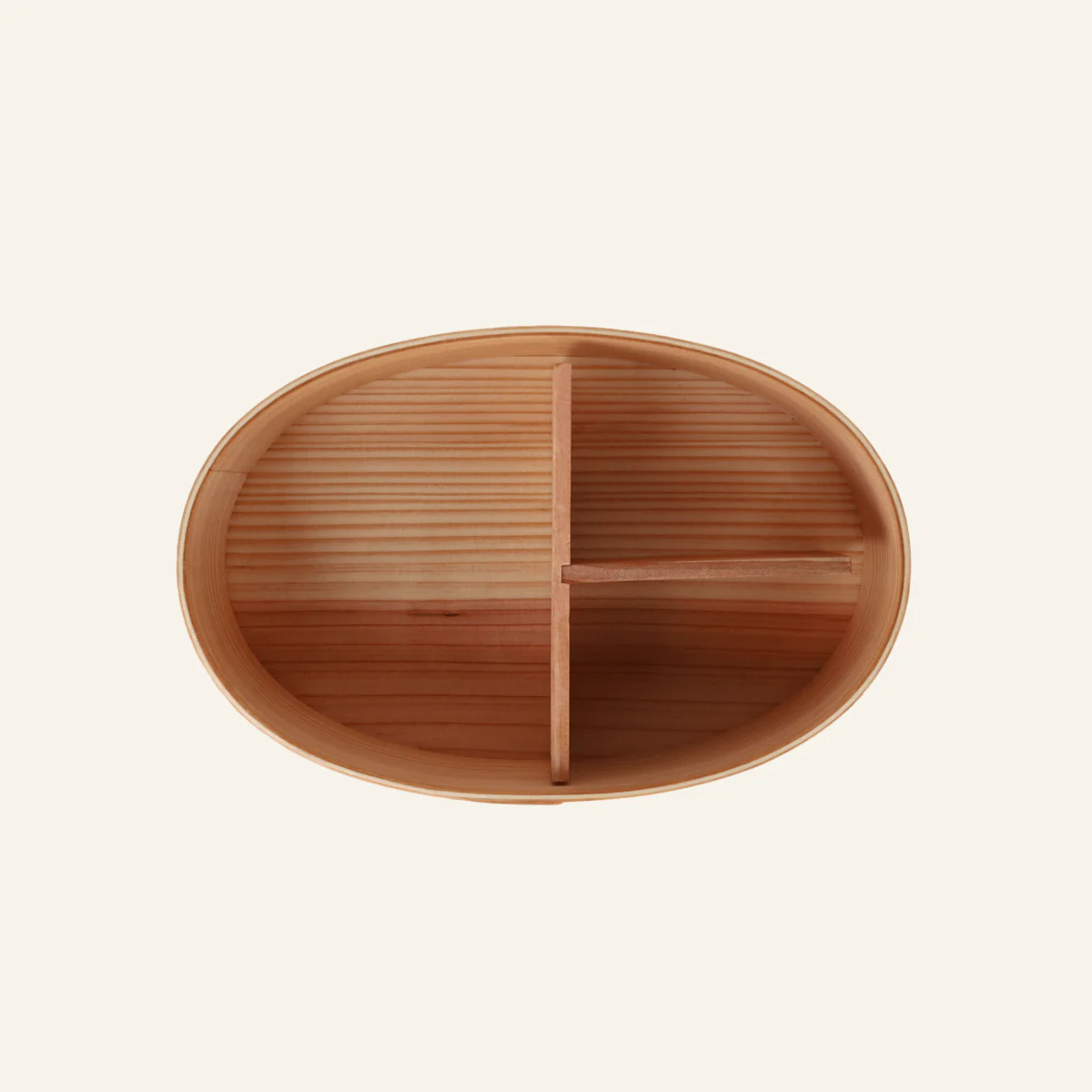 Boîte à bento en cèdre ovale "Magewappa" logotée Umami - Image 3