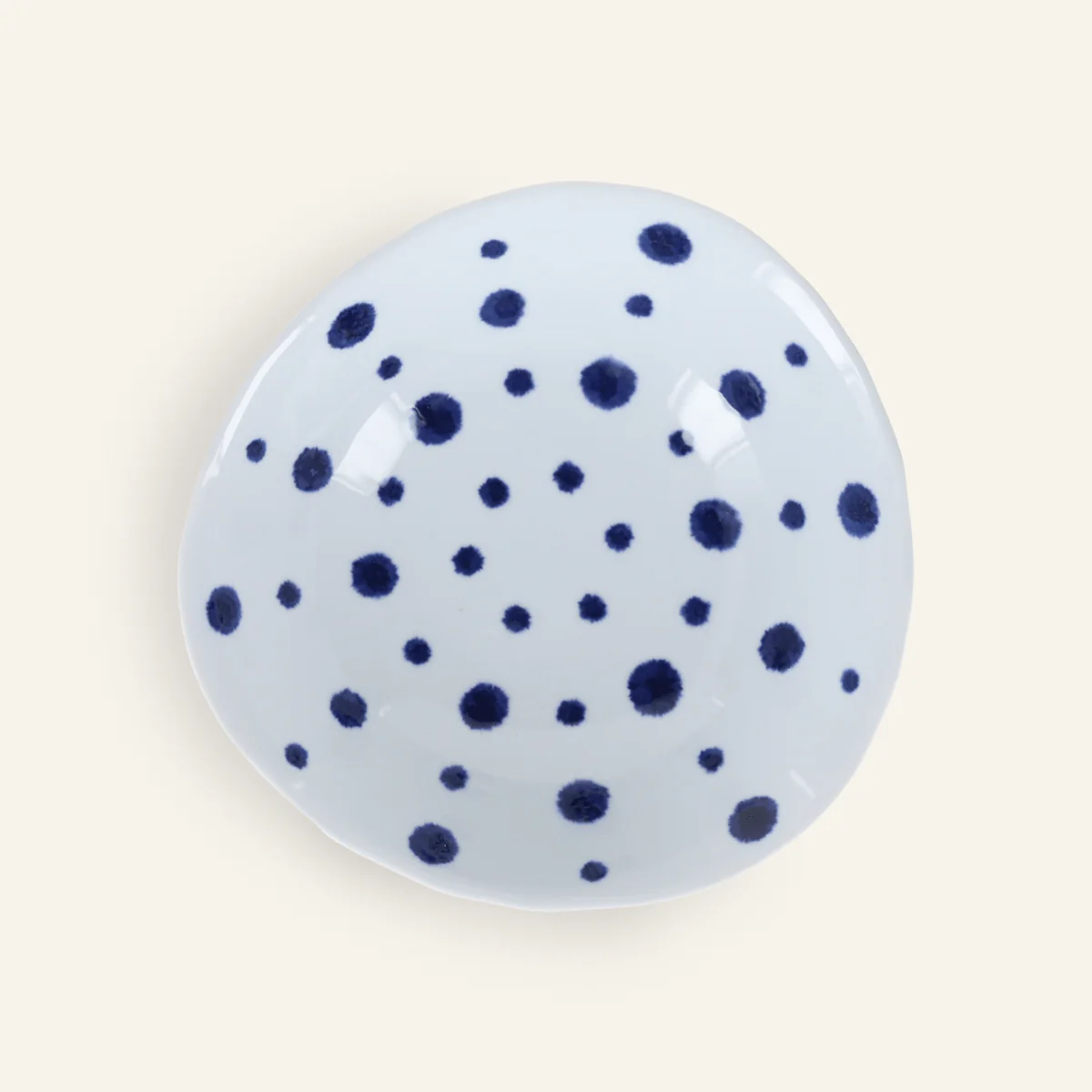 Bol à nouilles en porcelaine Hasamiyaki "Indigo Mizutama" - Image 2