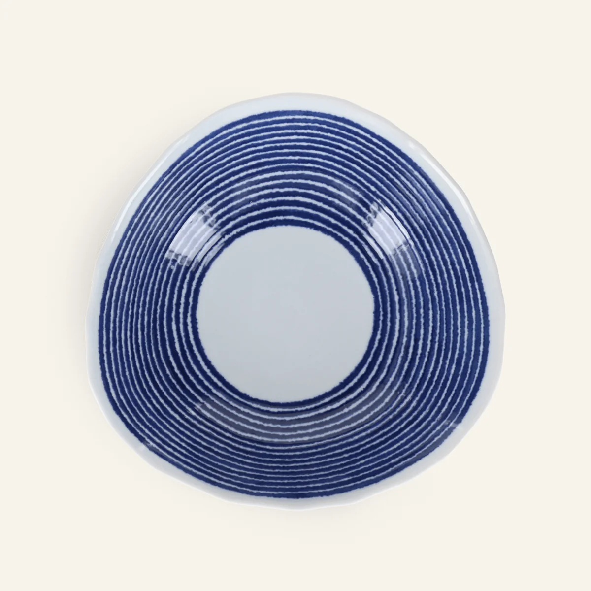 Bol à nouilles en porcelaine Hasamiyaki "Indigo Komasuji" - Image 2