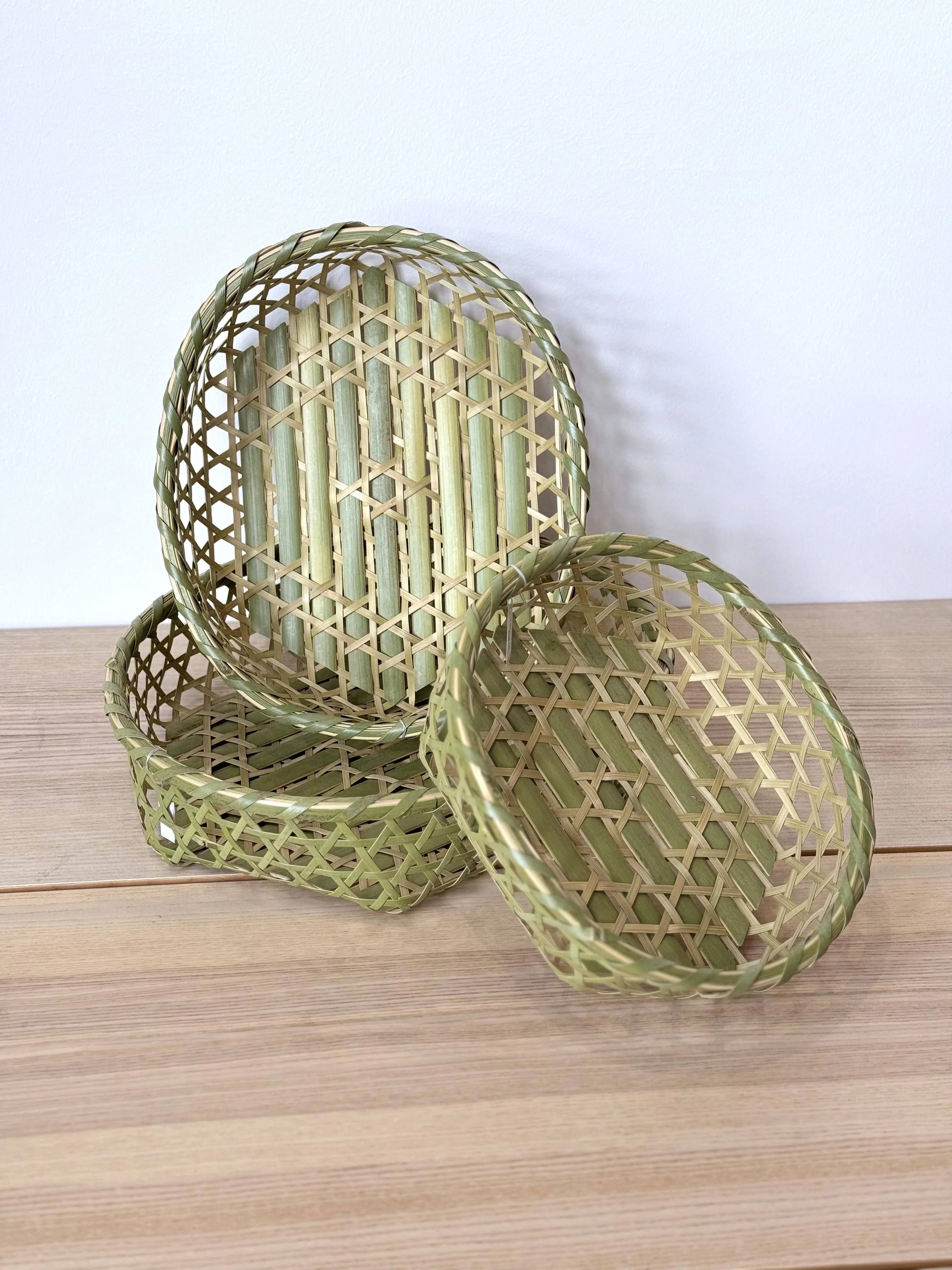 Corbeille ovale en bambou Mutsume - Grand (38cm) - Image 2