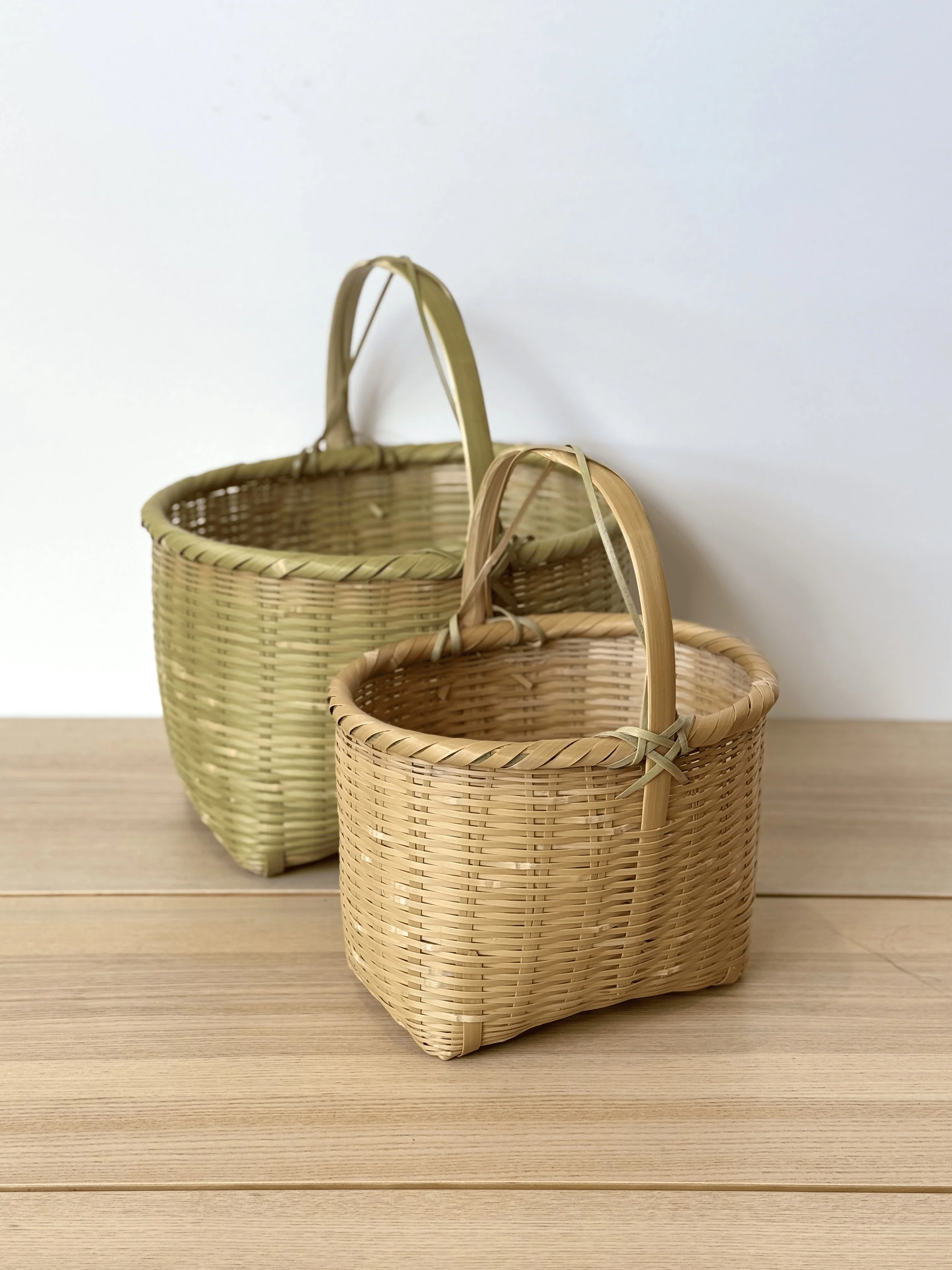 Panier à courses en bambou Kaimono Kago - Petit (Ø22cm) - Image 3