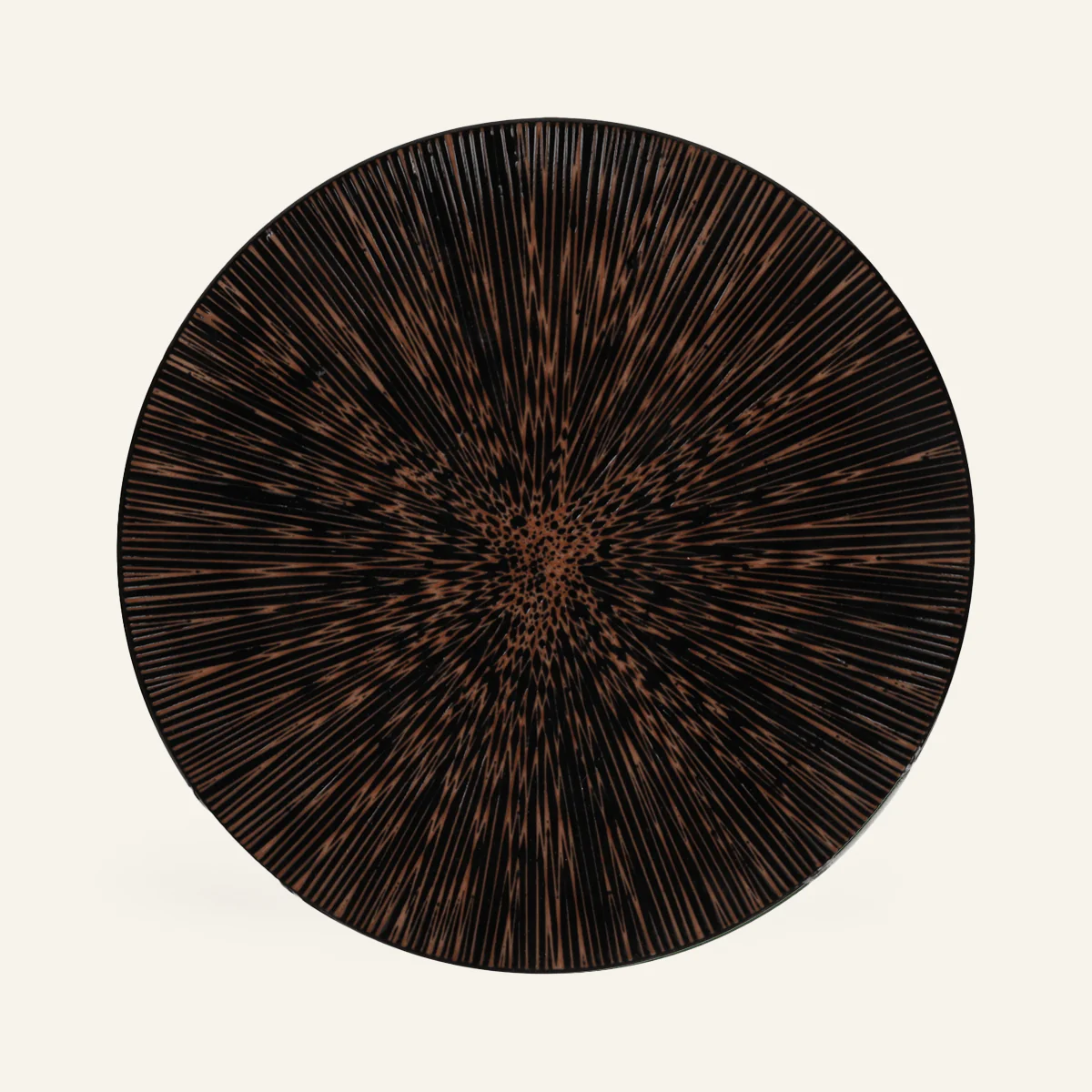 Grande assiette faïence fine Minoyaki "kizami" - Image 3