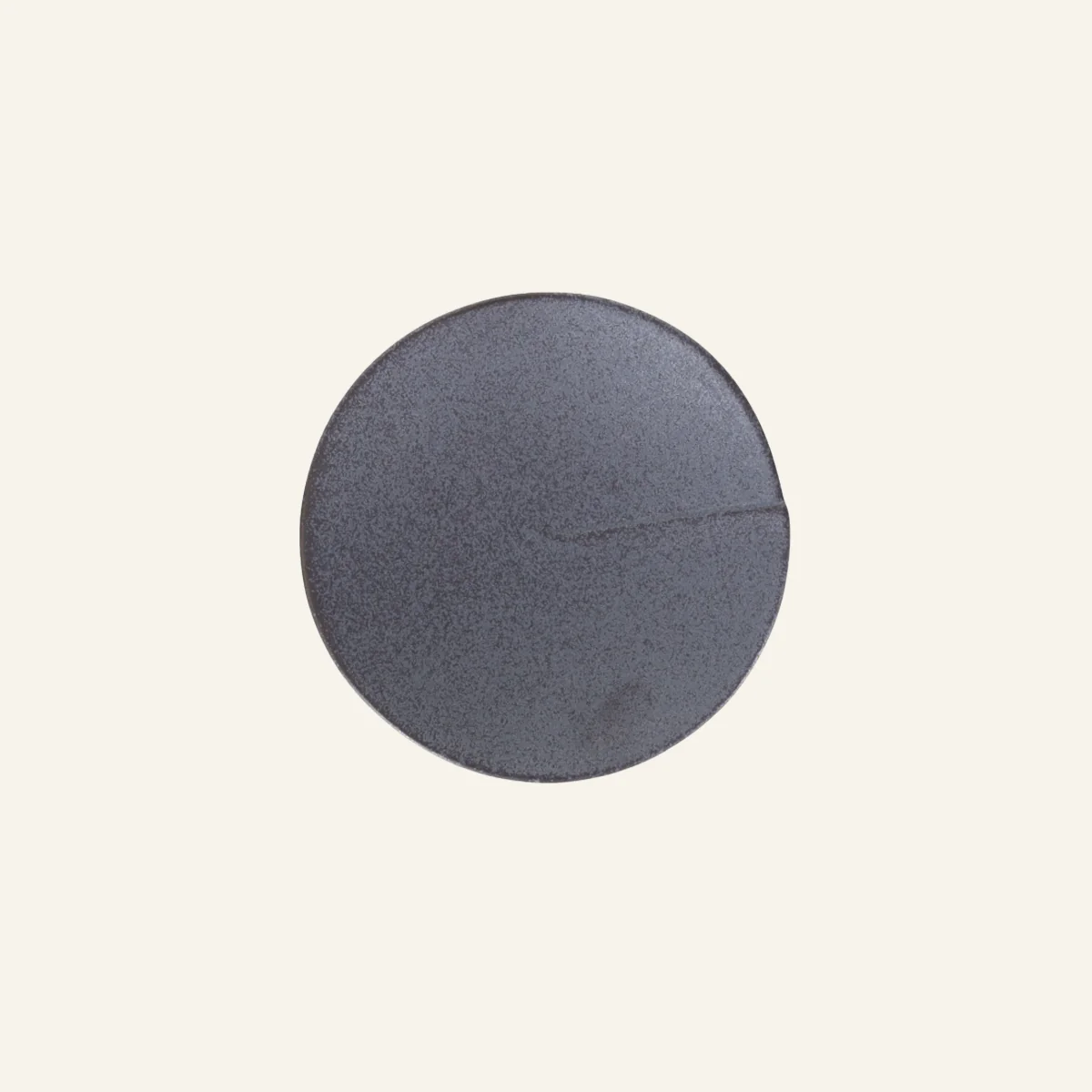 Petite assiette grise faïence fine Minoyaki "hasu" - Image 2