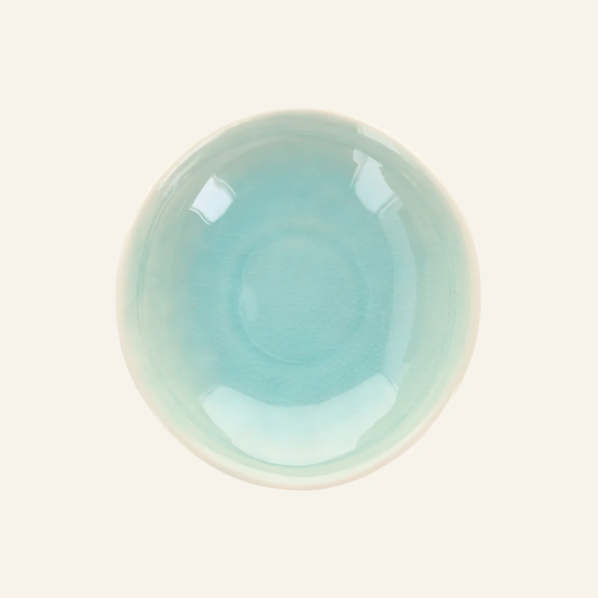 Petite assiette creuse faïence fine Minoyaki "Akari" - Image 2