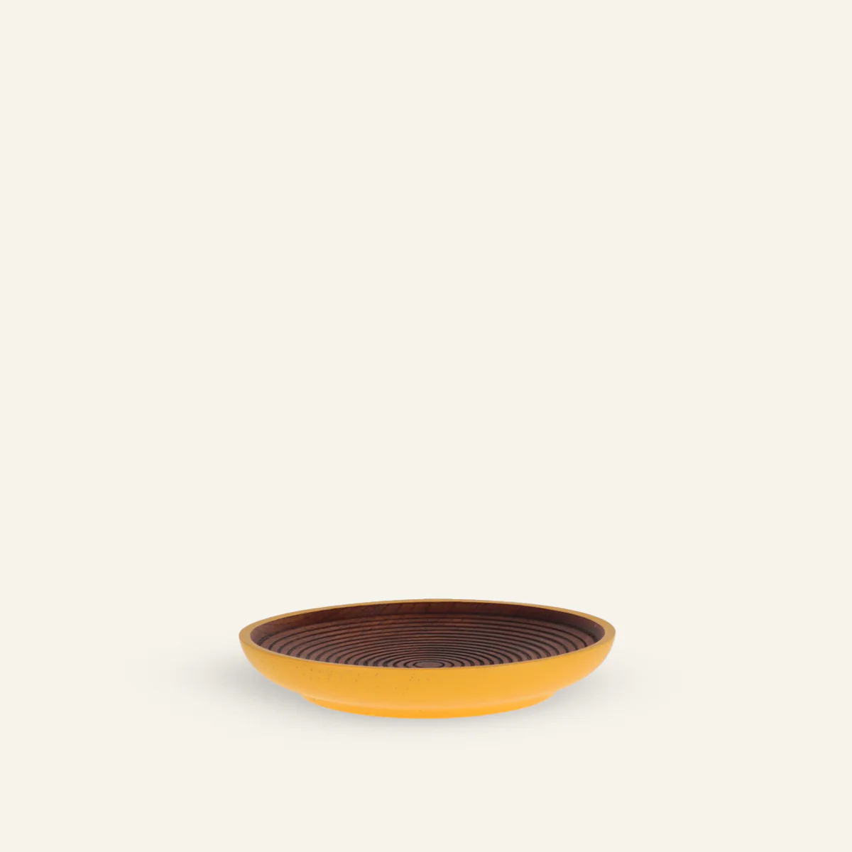 Assiette en bois de lithocarpus glaber - Image 2