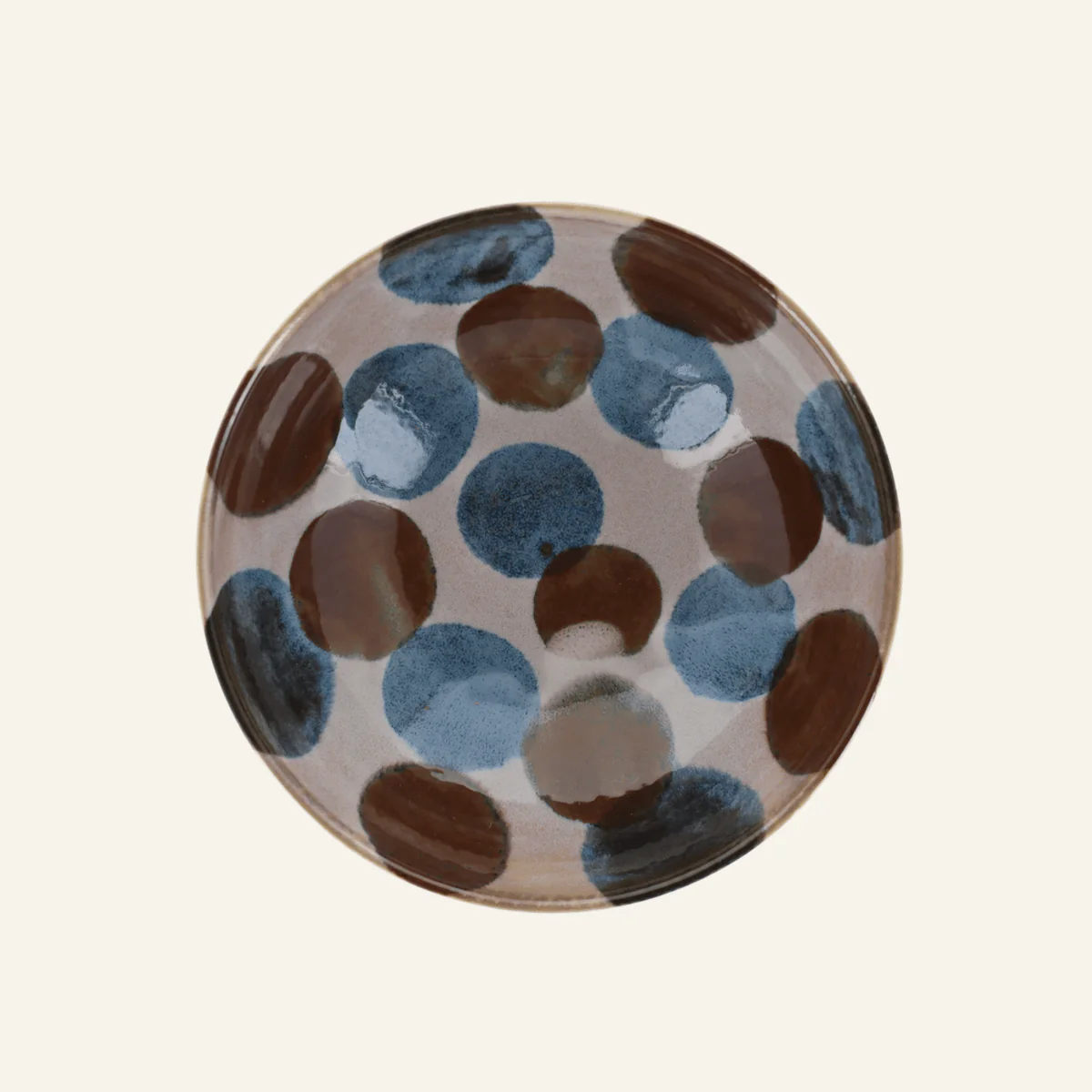 Bol à nouilles en porcelaine Minoyaki "Tenda", teintes inspirées d'Okinawa - Image 3