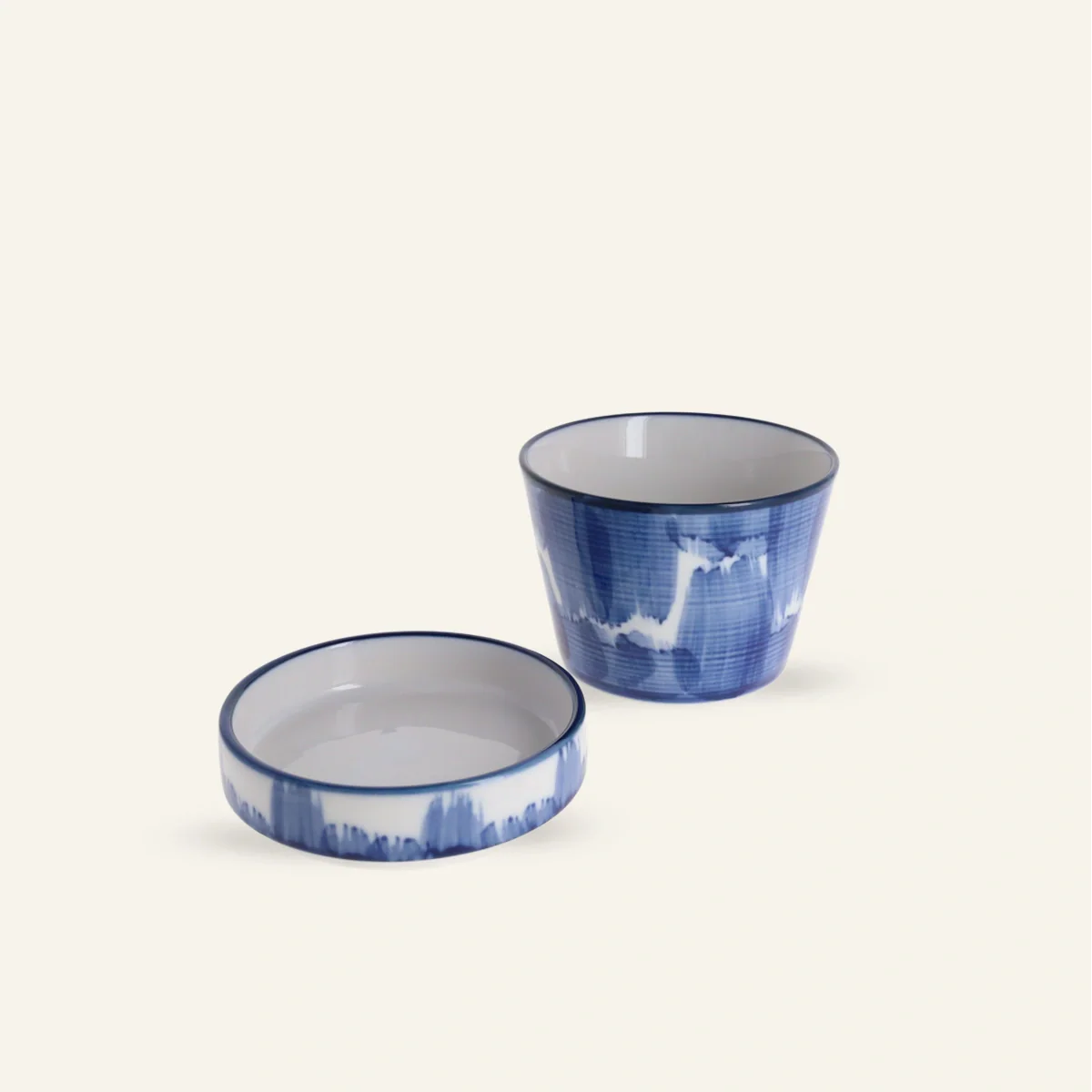 Bol en porcelaine bleu "Haké" - Image 2