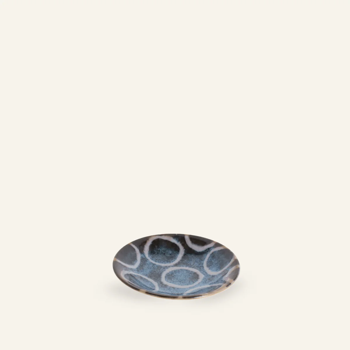 Petite assiette en porcelaine Minoyaki "Momomaru", teintes inspirées d'Okinawa - Image 2